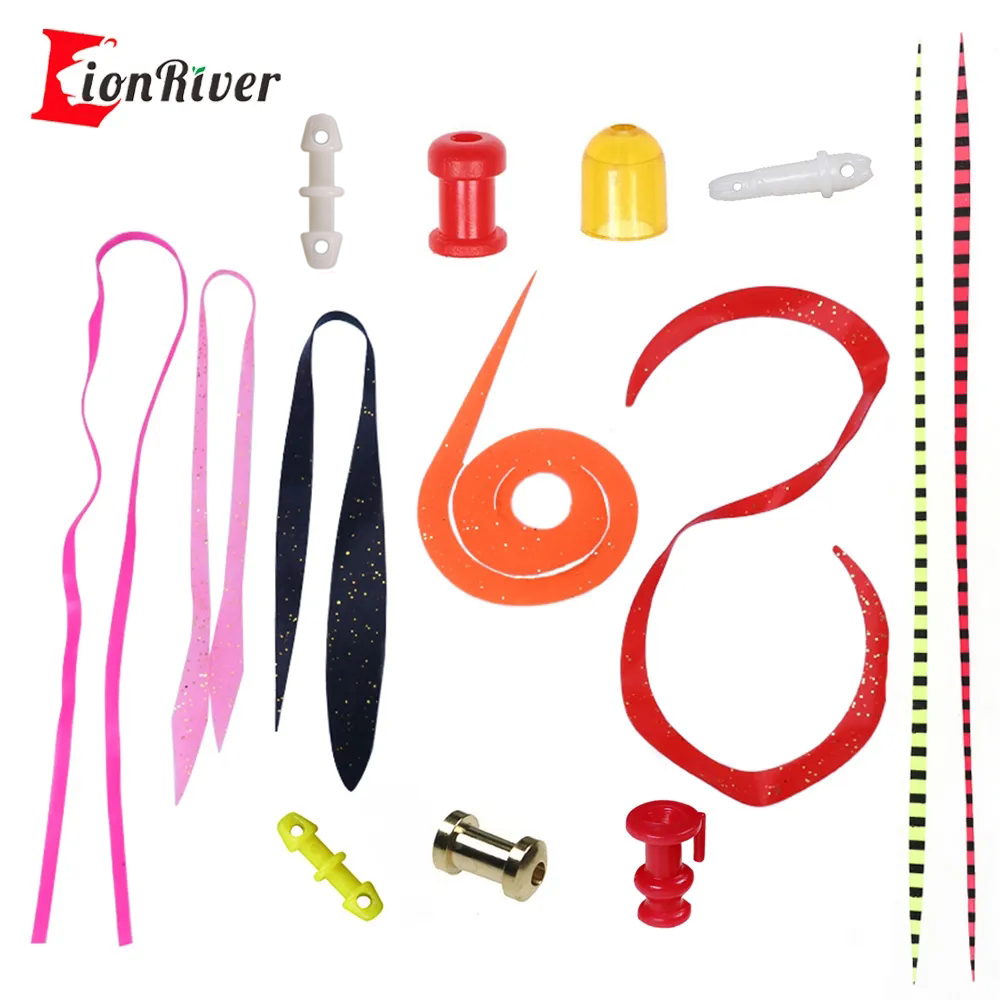 Fishing Lure Spinnerbait - Lionriver-シリコンスカートリール,魚を捕まえるためのルアー,プラスチック,銅とプラスチック,塩水マス釣り道具,20個