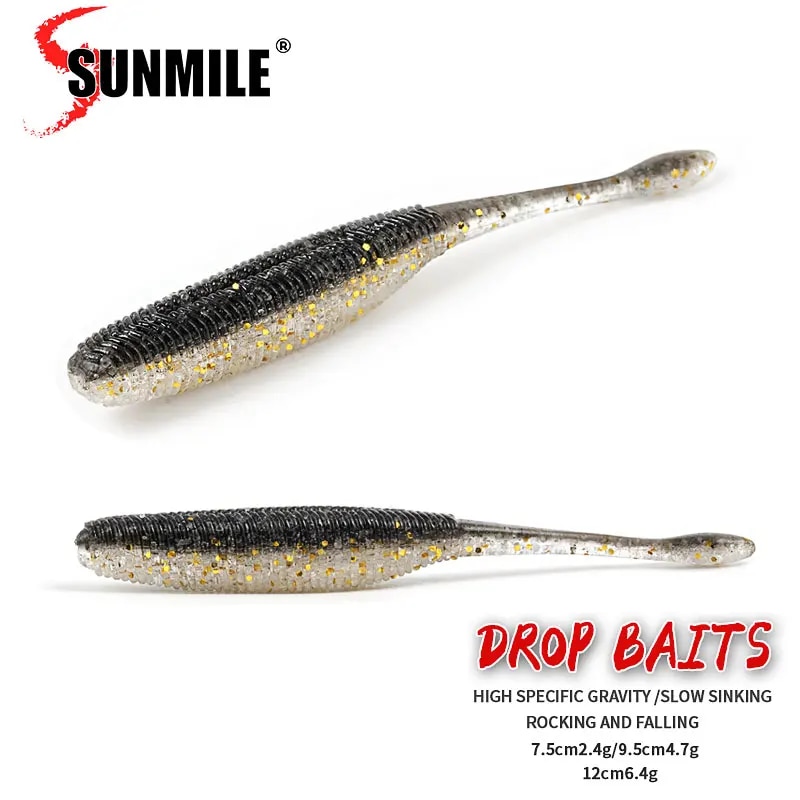 Fishing Lure Spinnerbait - SUNMILE 釣りルアードロップソフト餌 7.5/9.5/11.5 センチメートルソフトルアー Iscas 人工餌