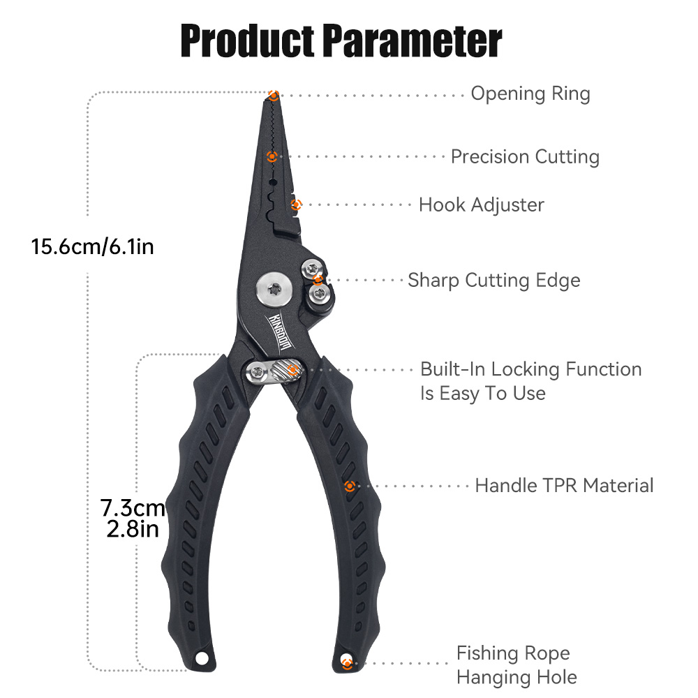 王国釣りプライヤー多機能スプリットリングワイヤーカッターフッ - Fishing Lure Making Kit のレビューと価格