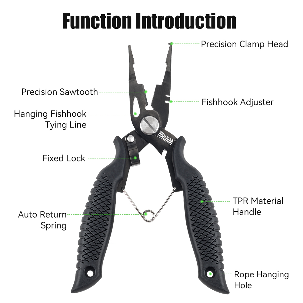 王国釣りプライヤー多機能スプリットリングワイヤーカッターフッ - Fishing Lure Making Kit のレビューと価格