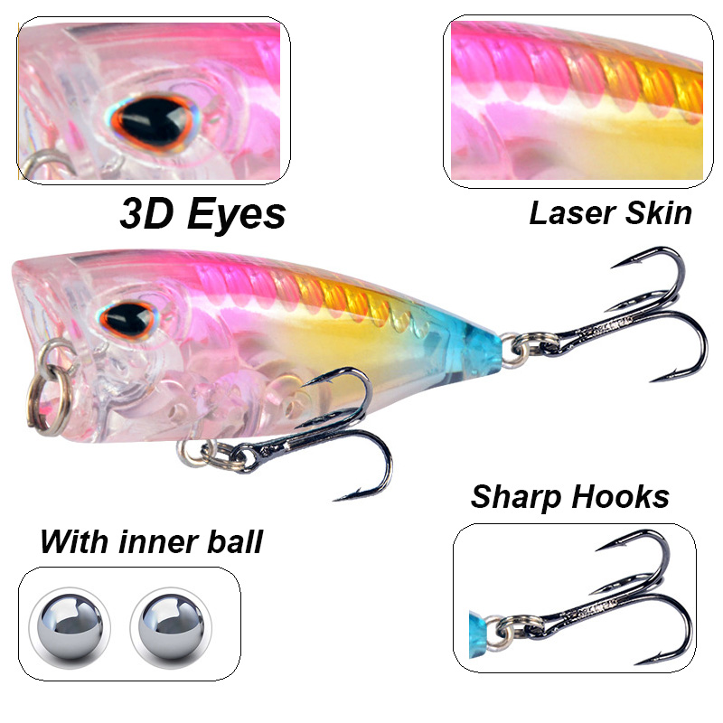 YUCONG 1PC ミニポッパー釣りルアー 4 センチメー - Fishing Lure Crankbait のレビューと価格