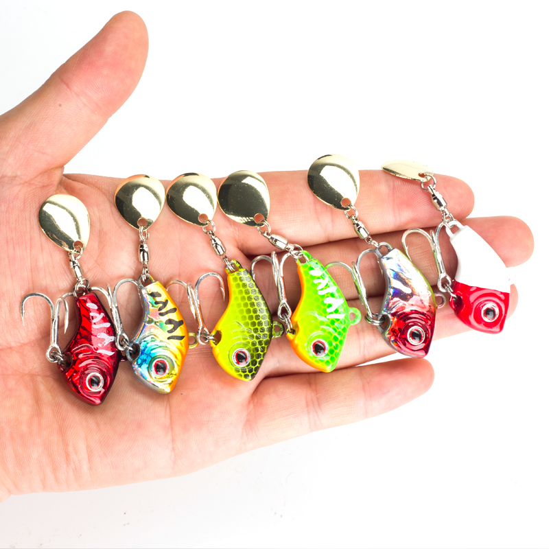 6PC 5g/7g/10g/14g/20g 回転メタルバイブ - Fishing Lure Crankbait のレビューと価格